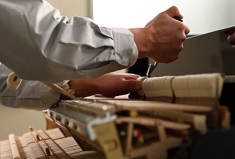 Feature image of voicing process by a craftsman