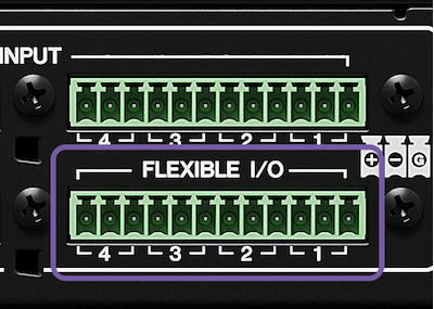 4-ch FLEXIBLE I/O (Euroblock)