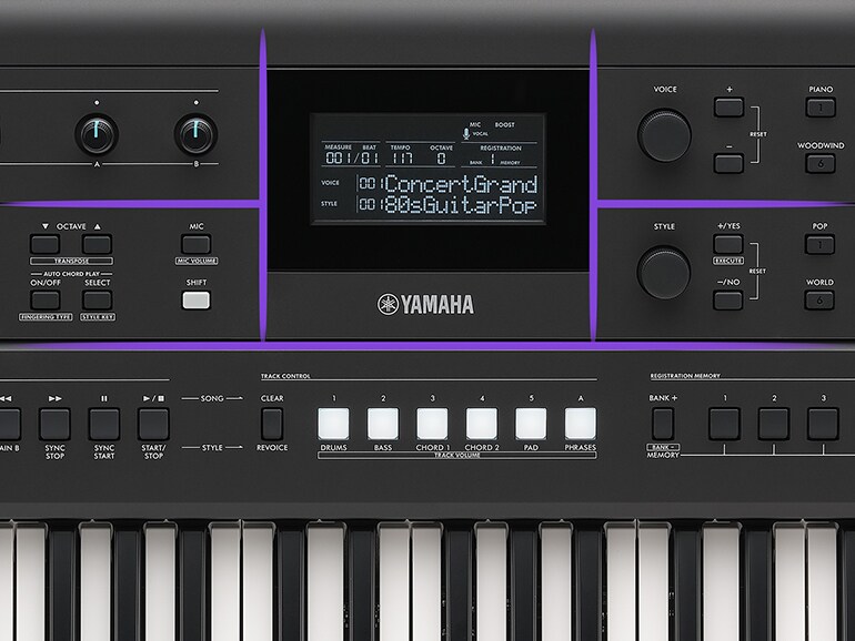 PSR-E483 - Overview - Portable Keyboards - Products - Keyboard