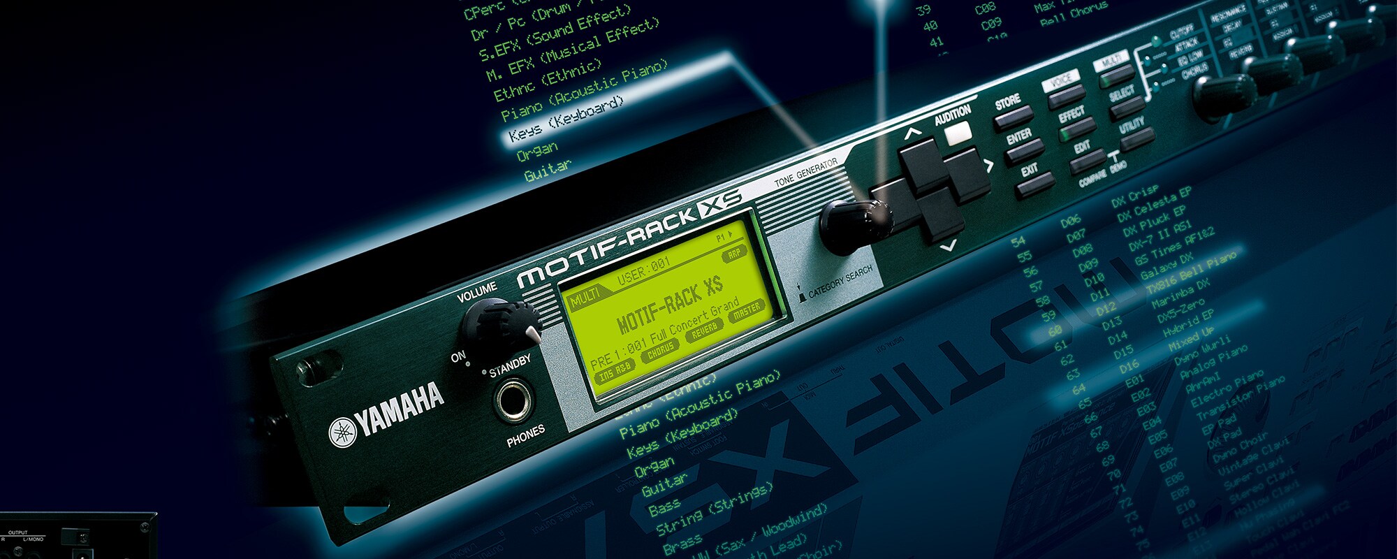 MOTIF-RACK XS - Overview - Synthesizers - Products - Keyboard