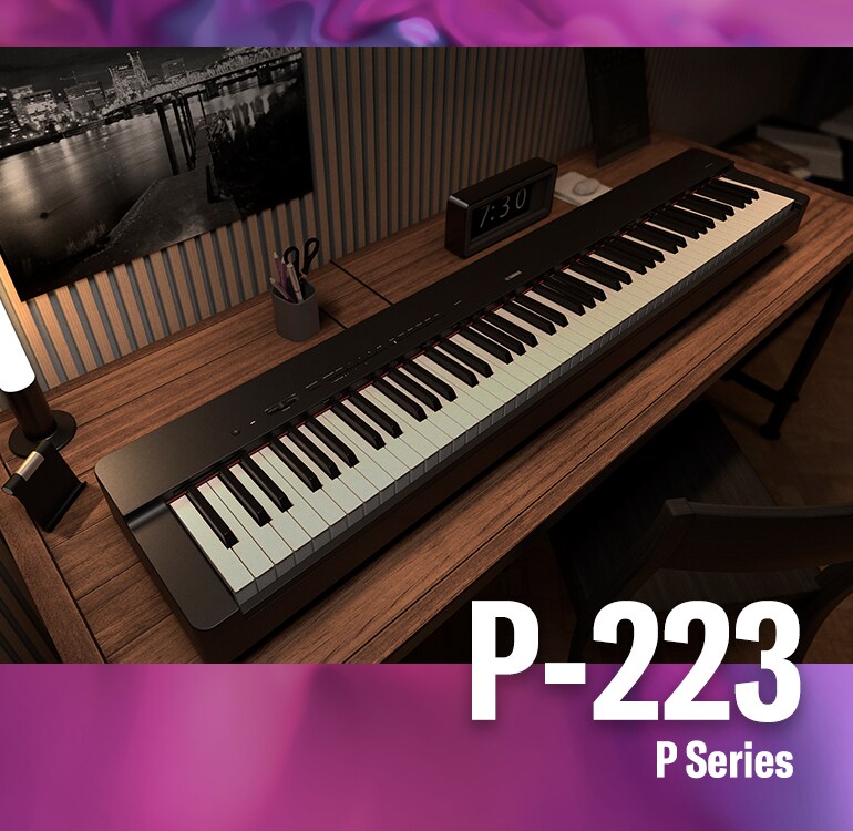 Yamaha P-223 on a desk