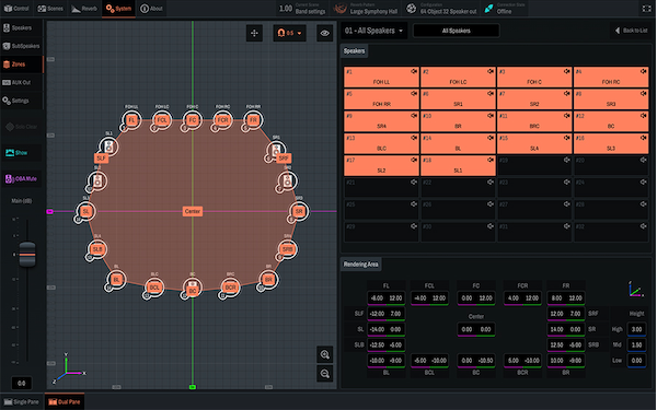 Yamaha Sound xR Image: Rendering Area Conversion