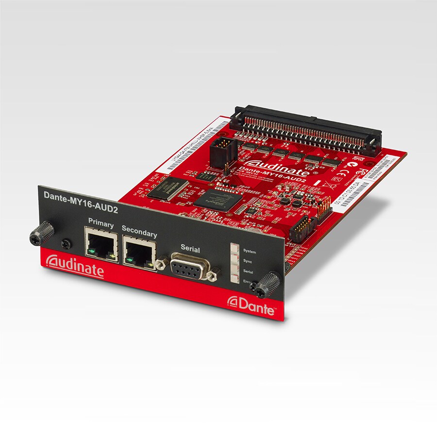 Audinate Dante-MY16-AUD インターフェイスカード DANTE-MY16-AUD2 - Overview - Interfaces - Products - Audio