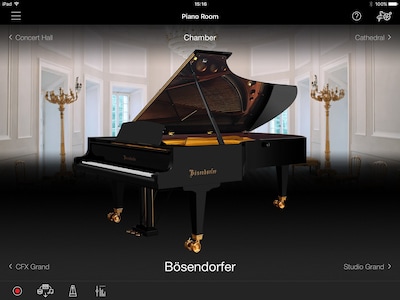 Concert grand piano sound at your fingertips