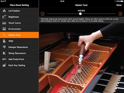 Concert grand piano sound at your fingertips