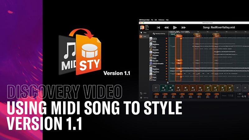 Video thumbnail of MIDI Song to Style (Advanced)