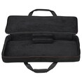 MODX M soft case opened with no product inside, showing internal structure and material texture.