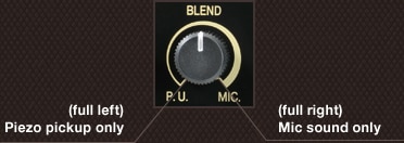 Blending Piezo and Mic Sound Sources